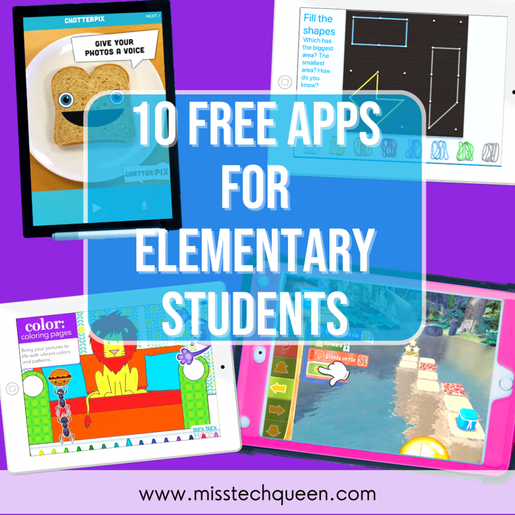 Use these 10 FREE apps for elementary students in your classroom for fun and engaging activities your students will love all year long!