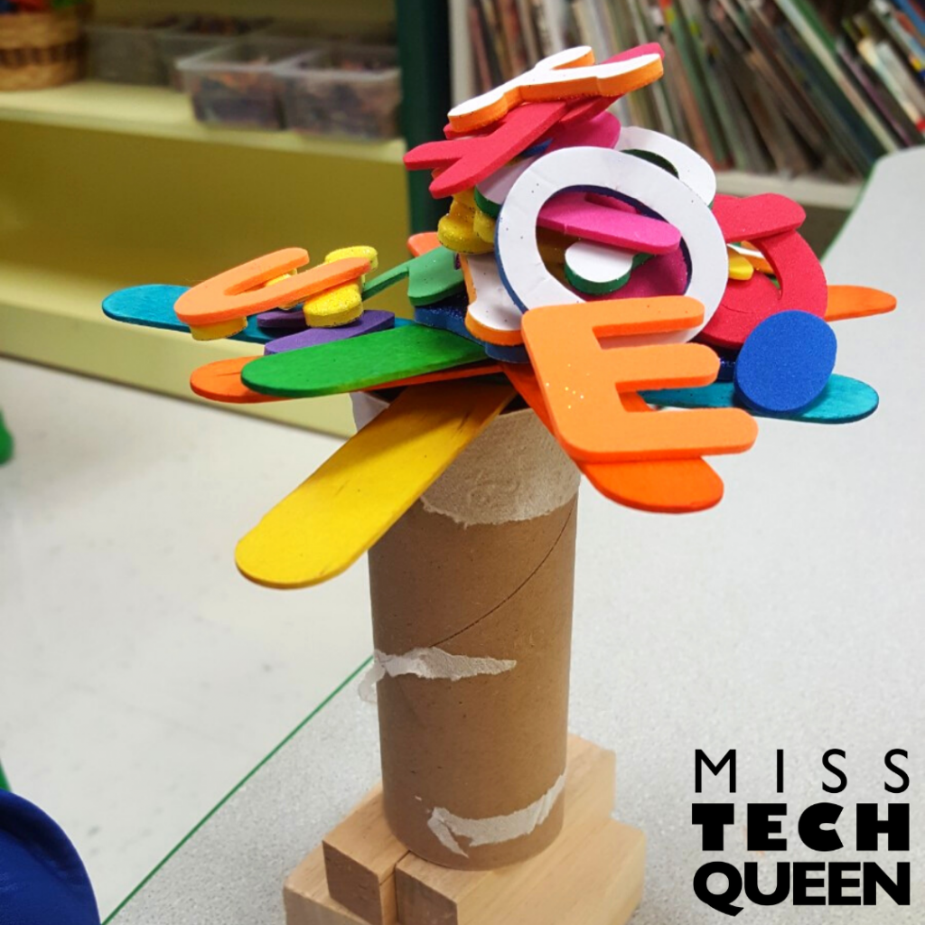 Recycling themed STEM activities are the perfect way to reuse objects and supplies that would otherwise be thrown away.