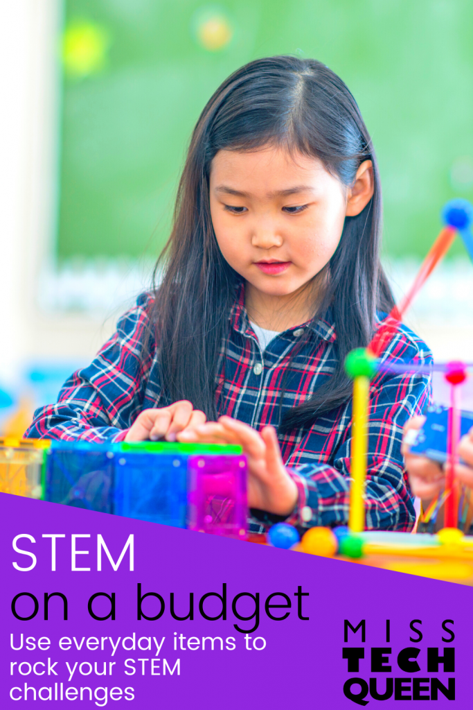 Incorporating STEM activities into your classroom doesn't have to be expensive.  This post details easy ways that you can complete STEM projects and challenges without spending a lot of money.  Need ideas for budget friendly STEM click here for ideas!