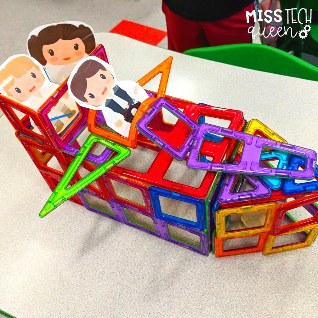 Designing a new Star Wars Day Rebel base with magnetic blocks like these can make this Star Wars themed STEM challenge easy for your youngest learners as you celebrate May the Fourth Be With You Day.