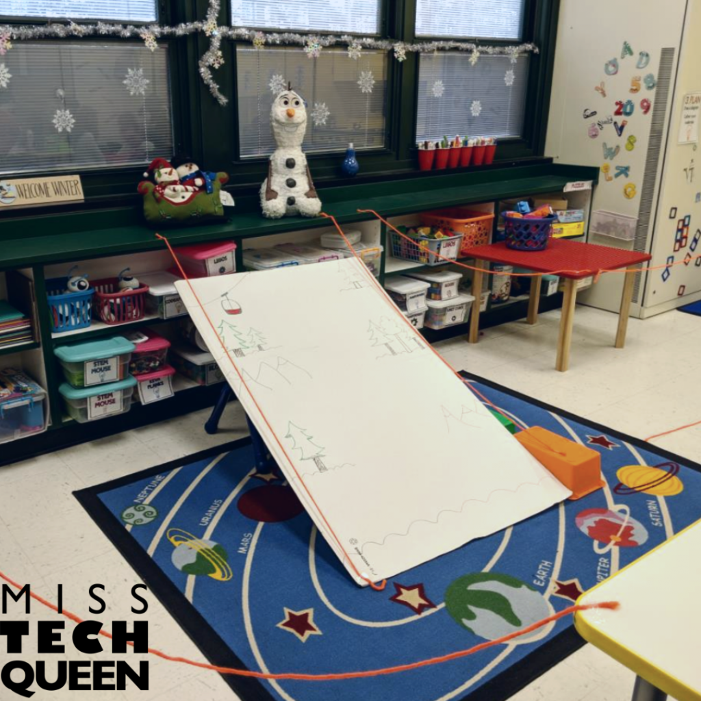 Your students will love racing their sleds down a slope like this in your classroom!