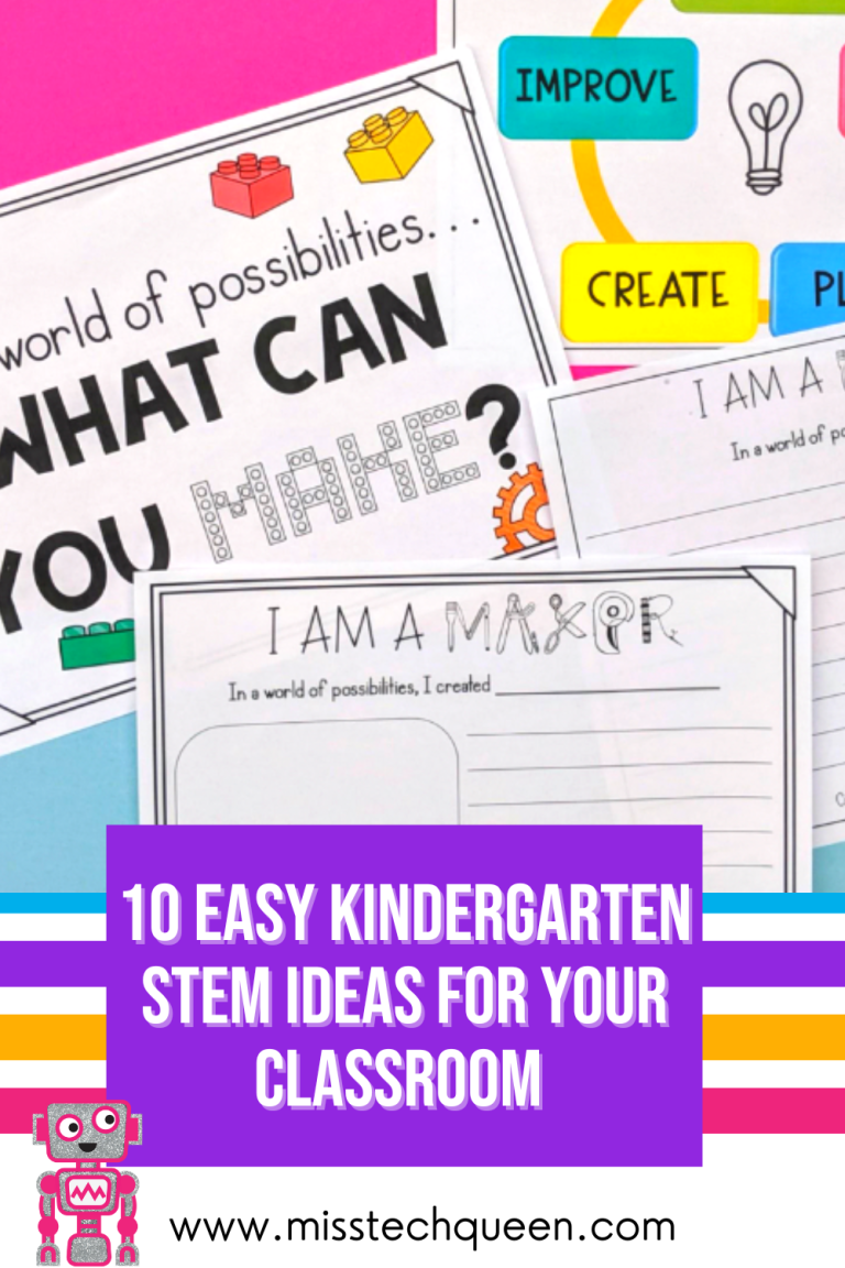 10 Easy Kindergarten STEM Ideas For Your Classroom - Miss Tech Queen