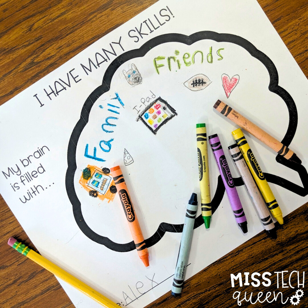 Begin small to help your students build confidence as you begin integrating STEM into the classroom with no-prep printables like this simple STEM skills activity to help students identify their unique skills and interests.