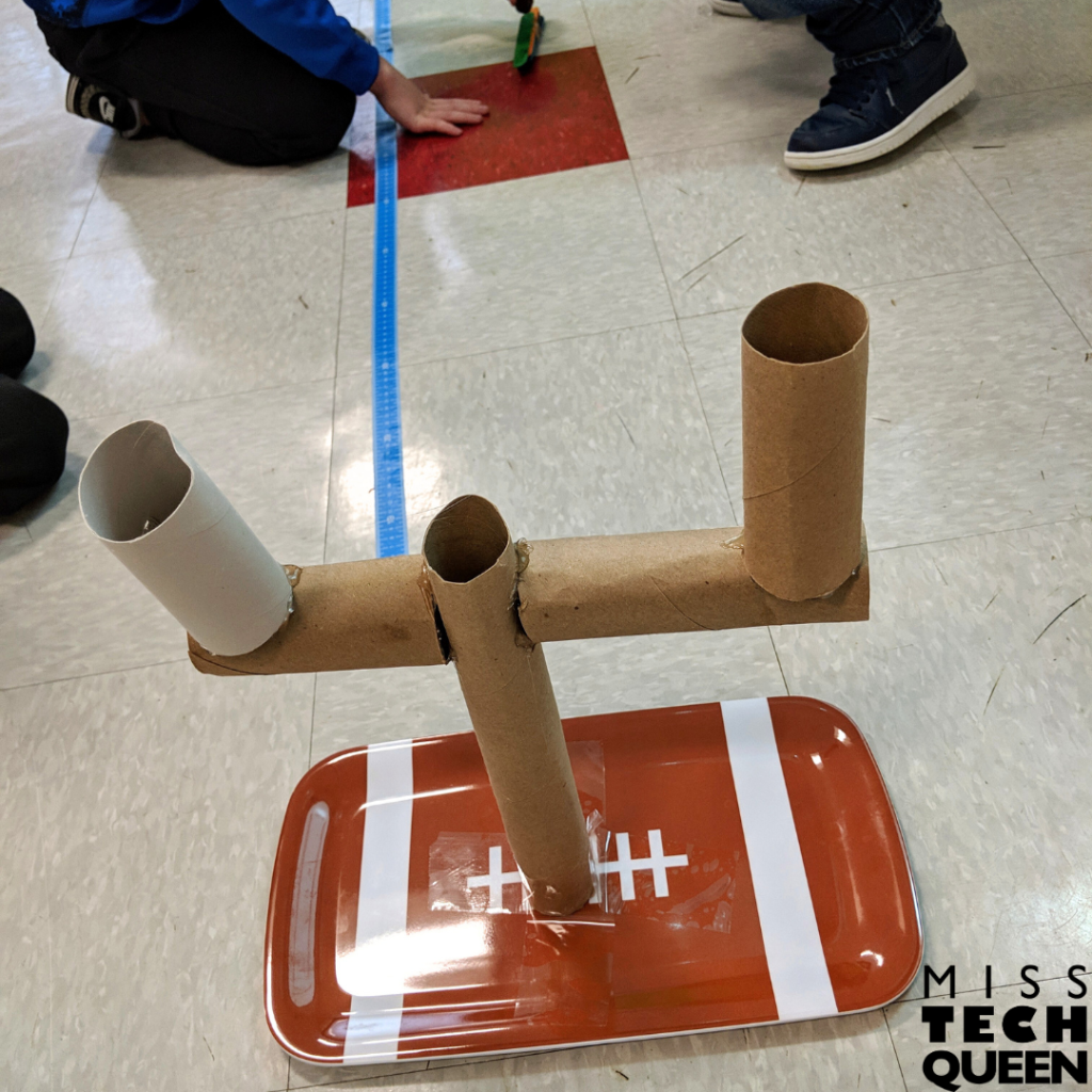 With a few simple materials that you probably already have on hand, your students will be well on their way to creating their goalposts for the football STEM challenge.