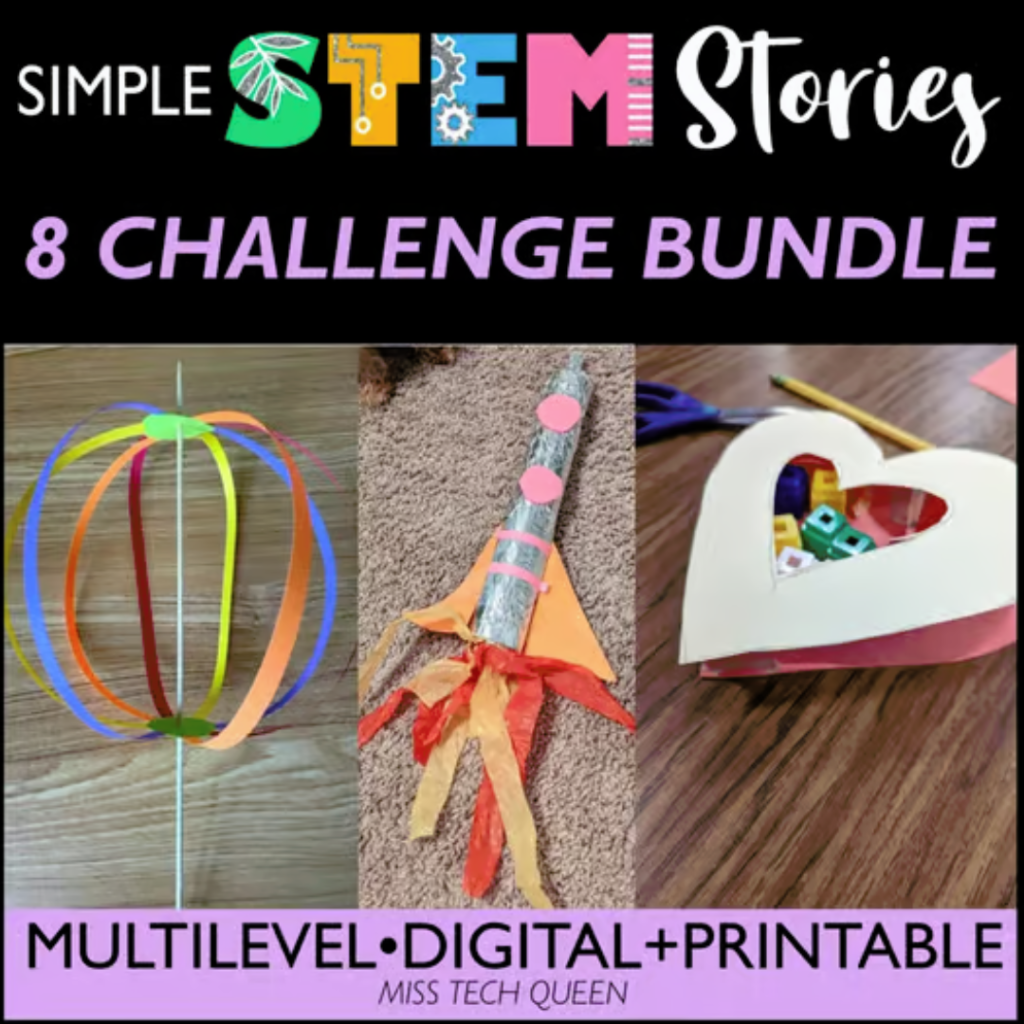 The Simple Stem Story bundle is perfect if you are looking to incorporate language arts and STEM all year long!