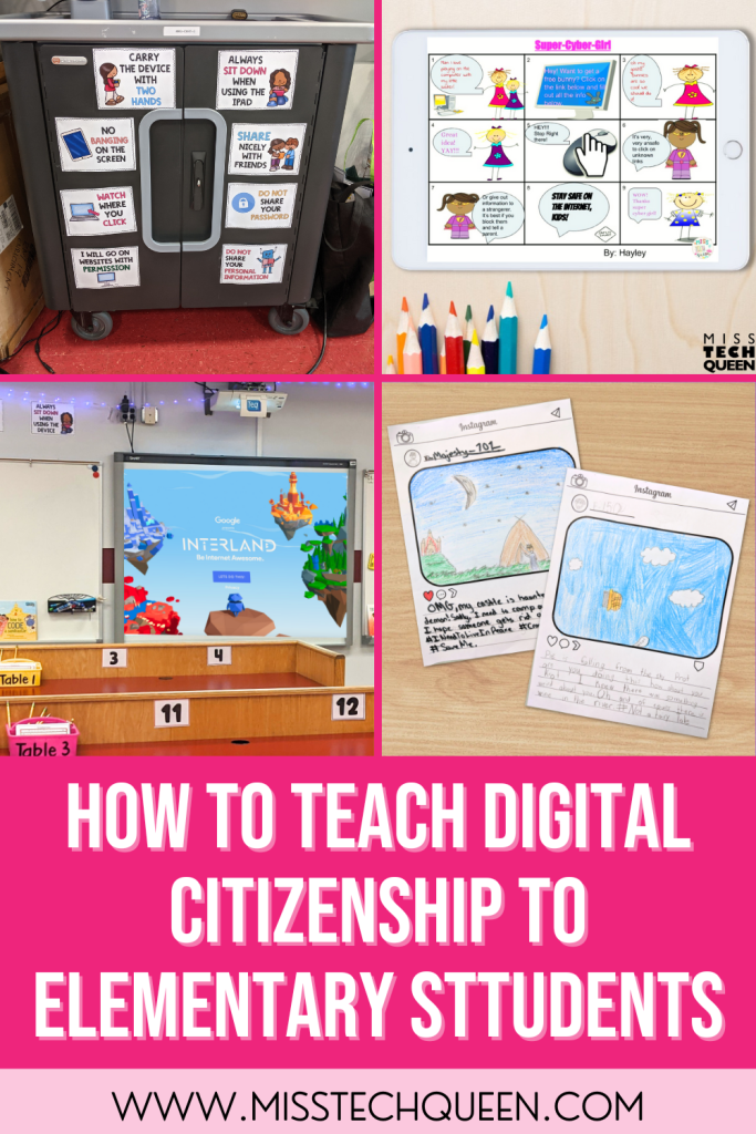 Looking for fun and easy ways to teach your students all about digital citizenship this year? Grab these helpful resources, websites, and activities to jump start your digital citizenship lessons. From interactive game-like websites, to social media templates, comic strips, posters, and more your students will learn all about the importance of digital citizenship. #misstechqueen #digitalcitizenship