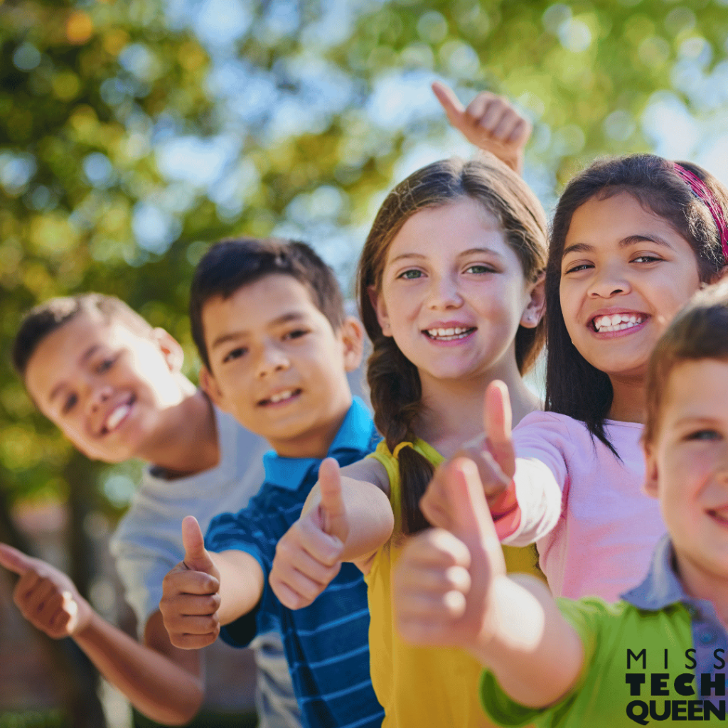 This image shows students feeling happy about being together. SEL activities can benefit your students greatly.