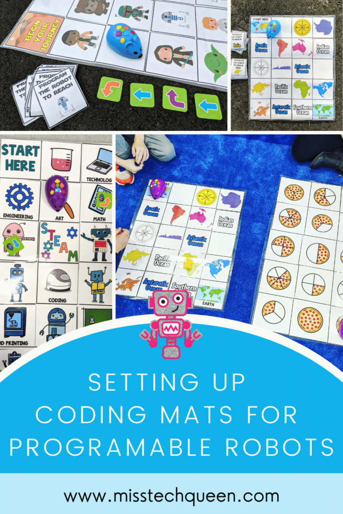 Programmable robots are a great tool for any STEM classroom, and these coding mats are the perfect way to give students hands-on experience with using them! This post takes you through how you can set up these different coding mats in various ways, so that they are ready to be used with coding bots like the bee bot, robot mouse, spheros, botley and dash.