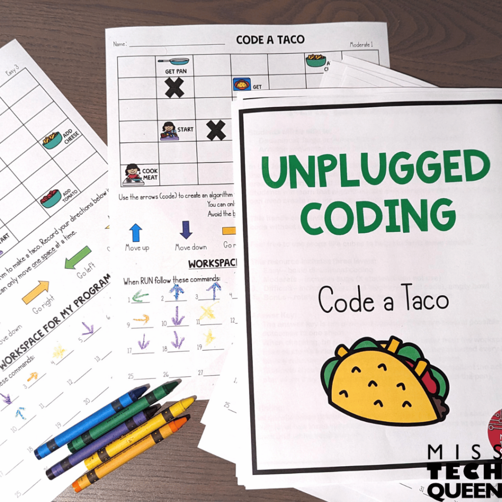 The Code a Taco unplugged coding activity is sure to engage your students.