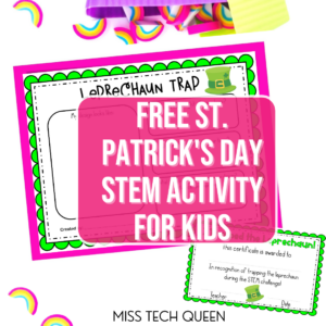 Free St. Patrick's Day STEM Activity for Kids.