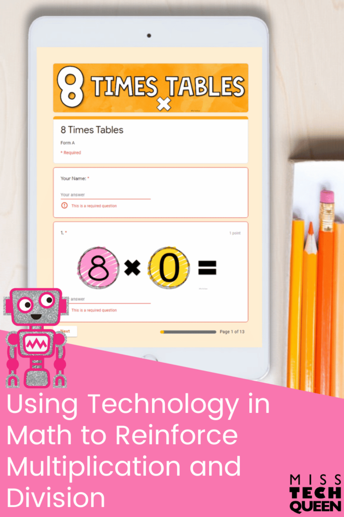 Remember to save this post to your favorite math or technology Pinterest boards for quick access to these Google Forms that will help you bring technology in math!