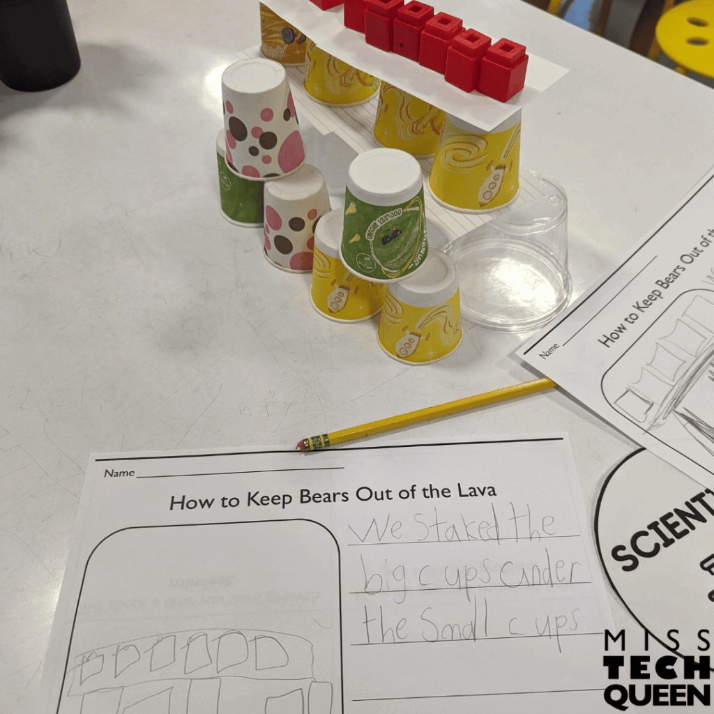 The "How to Keep Bears Out of the Lava" STEM activity is a great resource when it comes to team-building.