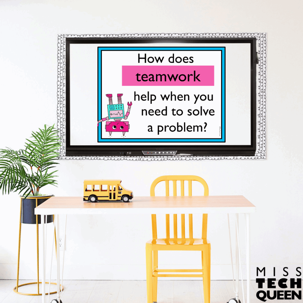 Allowing students to discuss what teamwork means to them and to brainstorm when they have worked with others is a great introduction to STEM team-building activities.