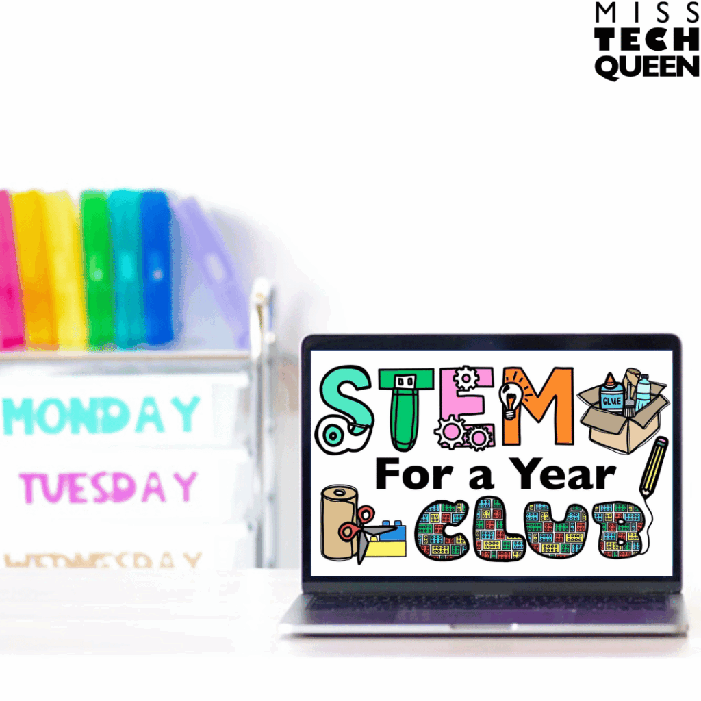 The STEM For. aYear club is a collection of over 70 low-prep challenges designed to keep students engaged and using teamwork all year long.