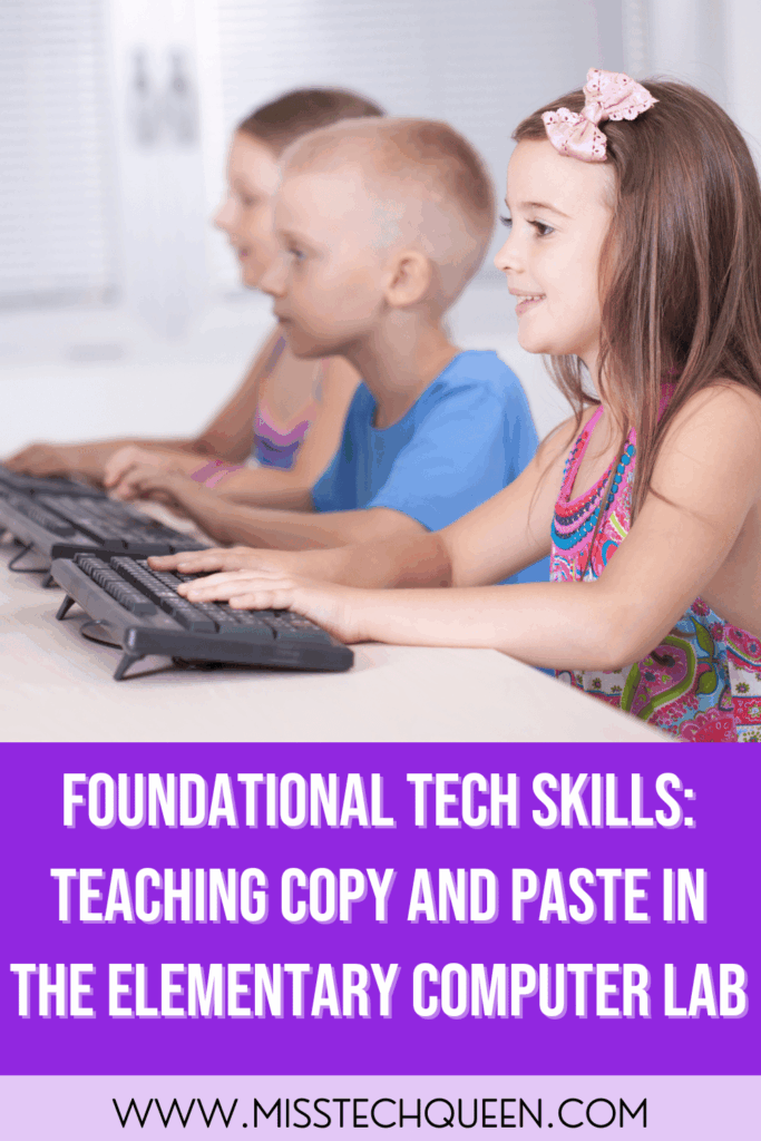 If you’re not quite ready to add these copy and paste ideas into your lessons just yet, go ahead and save this post for later! Pin it to your favorite technology or computer lab board so you can easily find it when you’re planning future lessons. These ideas are perfect to revisit when you want to refresh your digital skills curriculum or introduce new projects that strengthen your students’ computer navigation skills.