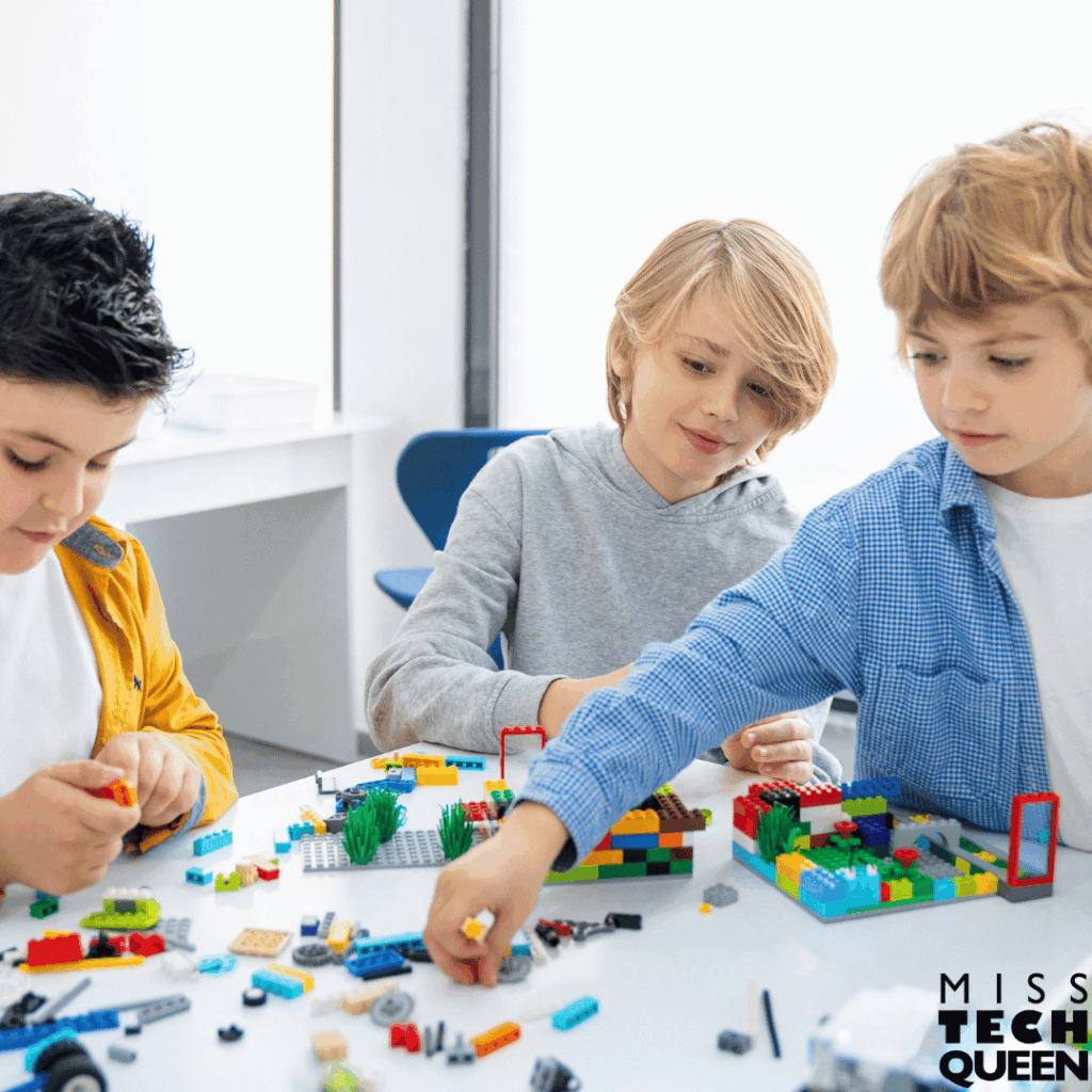 Using legos in the classroom allows students to build skills, problem solve, and collaborate.