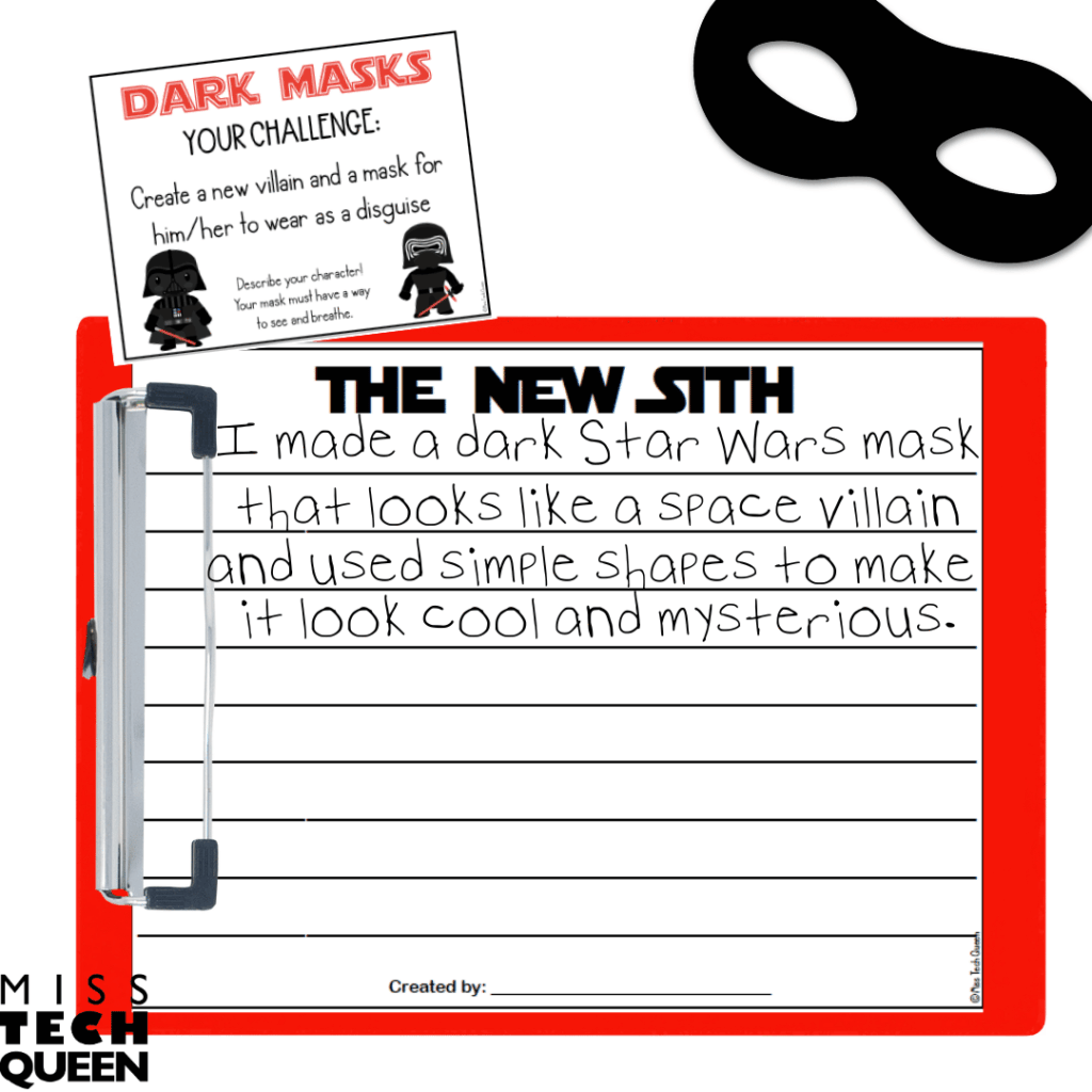 Blend art and STEM by allowing students to complete the Dark Masks challenge.