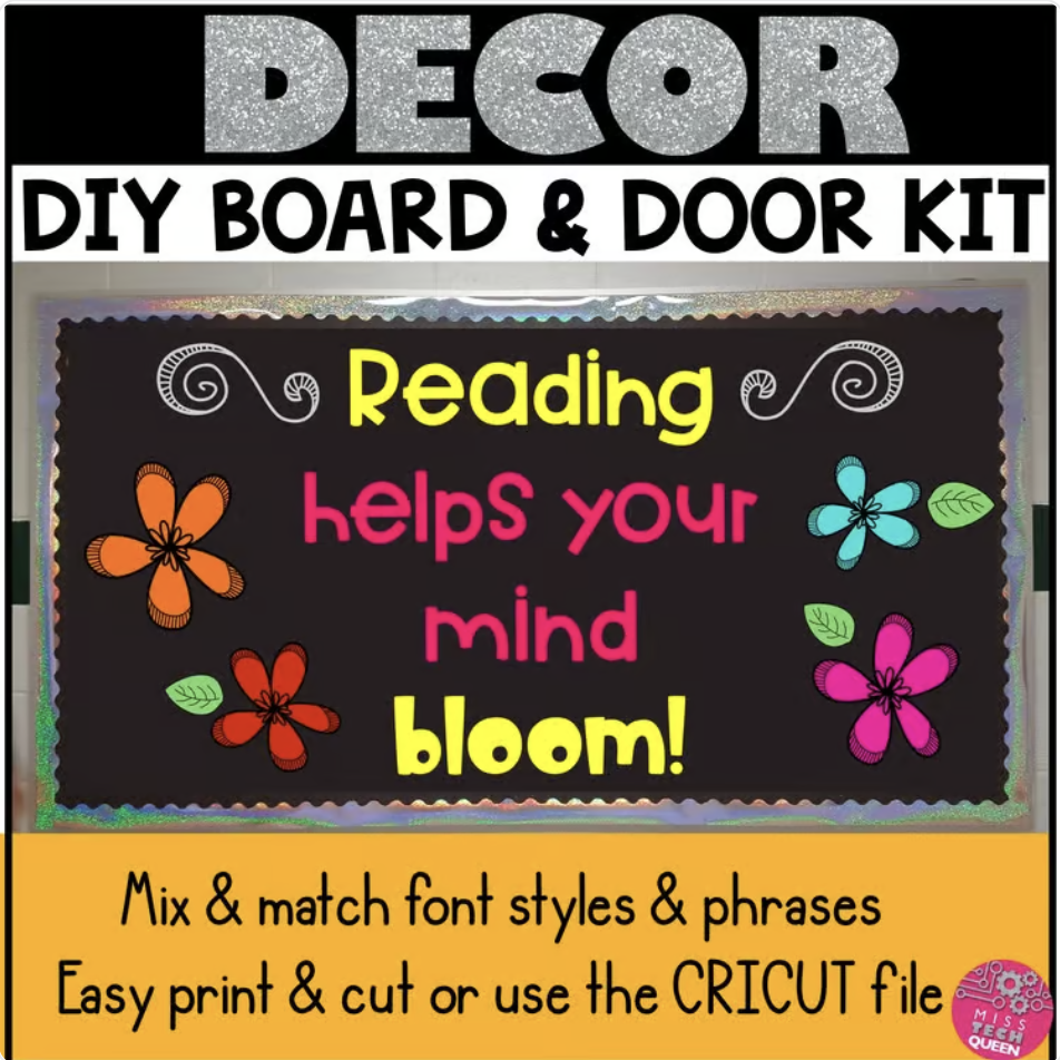 Reading Helps Your Mind Bloom kit and turn your board into a meaningful goal-setting moment in less than a week.