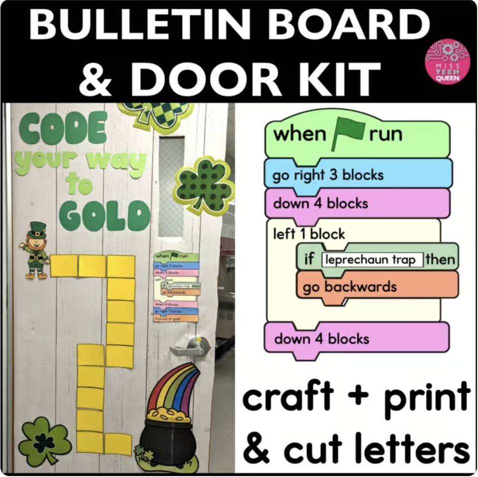 The St. Patrick's Day board lets you reinforce what you’re teaching while creating a display your students will actually engage with.
