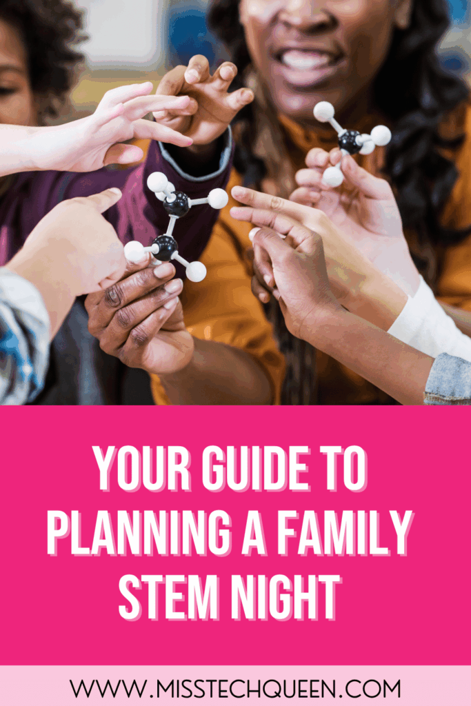 If you are planning a STEM night or thinking about hosting one in the future, save this post to your favorite STEM Pinterest board, so you have these ideas ready when you need them.