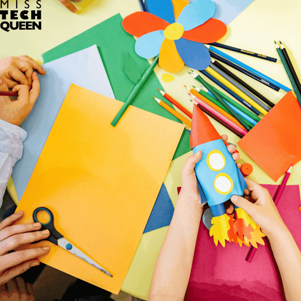 STEM camp challenges can be completed with simple supplies found around the classroom.