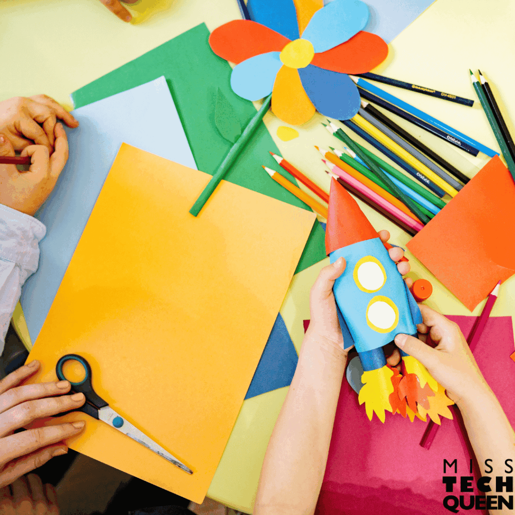 When you don't have a curriculum, it is hard to know where to start. Some of the best STEM lessons come from simple materials like cardboard, craft sticks, and recycables.