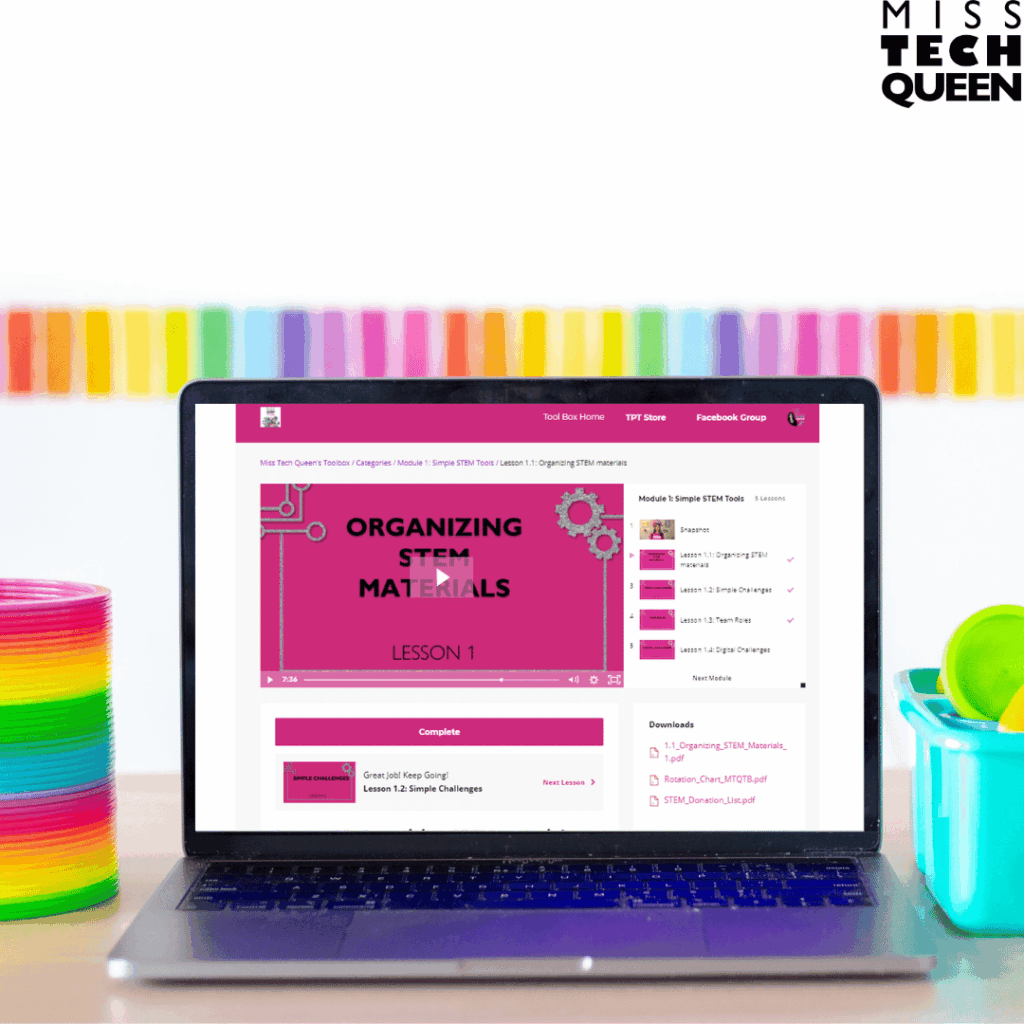 Along with the training videos and resources, you also get access to a tutorial library filled with step-by-step guidance. This means that even if you try something new and feel unsure, you can go back and watch exactly how it is done. That kind of support makes it much easier to take risks and try new ideas in your classroom.