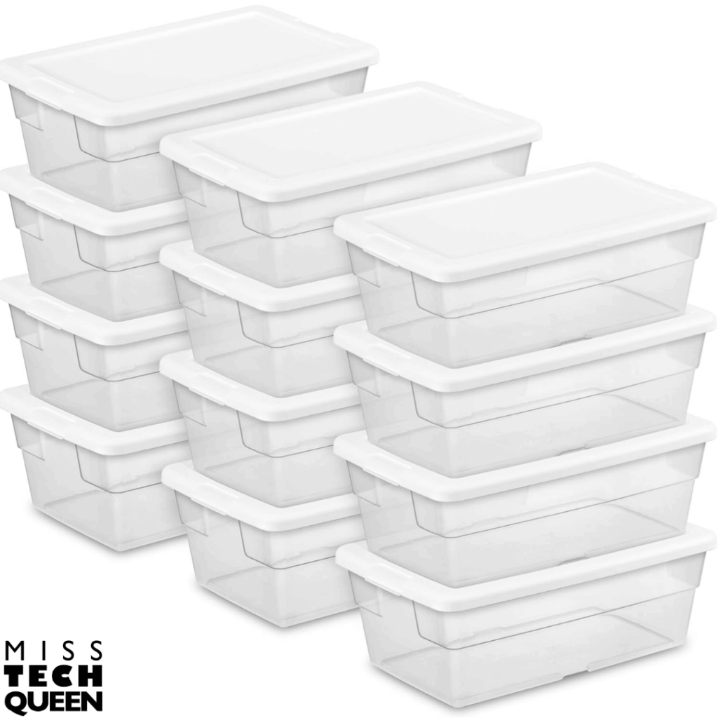 Clear storage bins are an important STEM supply for keeping your classroom organized and functional.