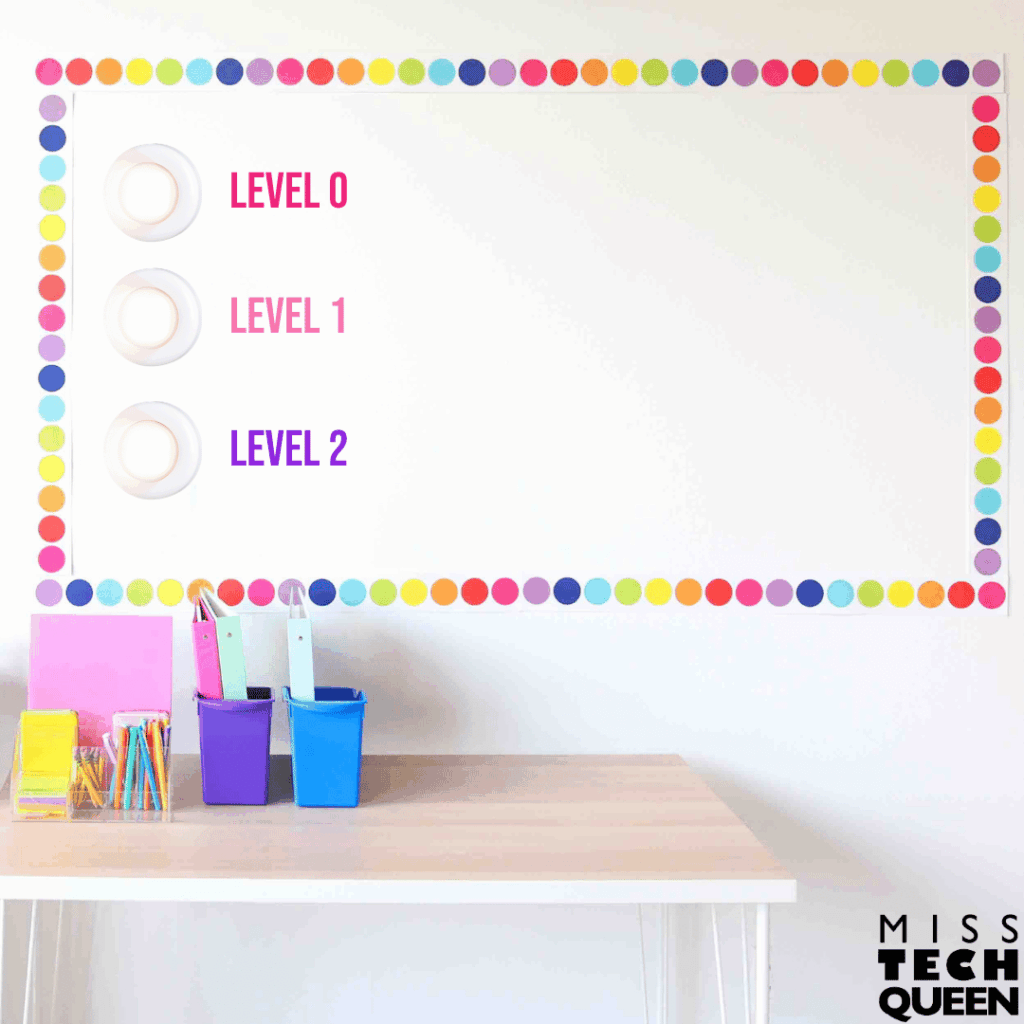 Tap lights are great reminders for classroom voice levels during STEM challenges.