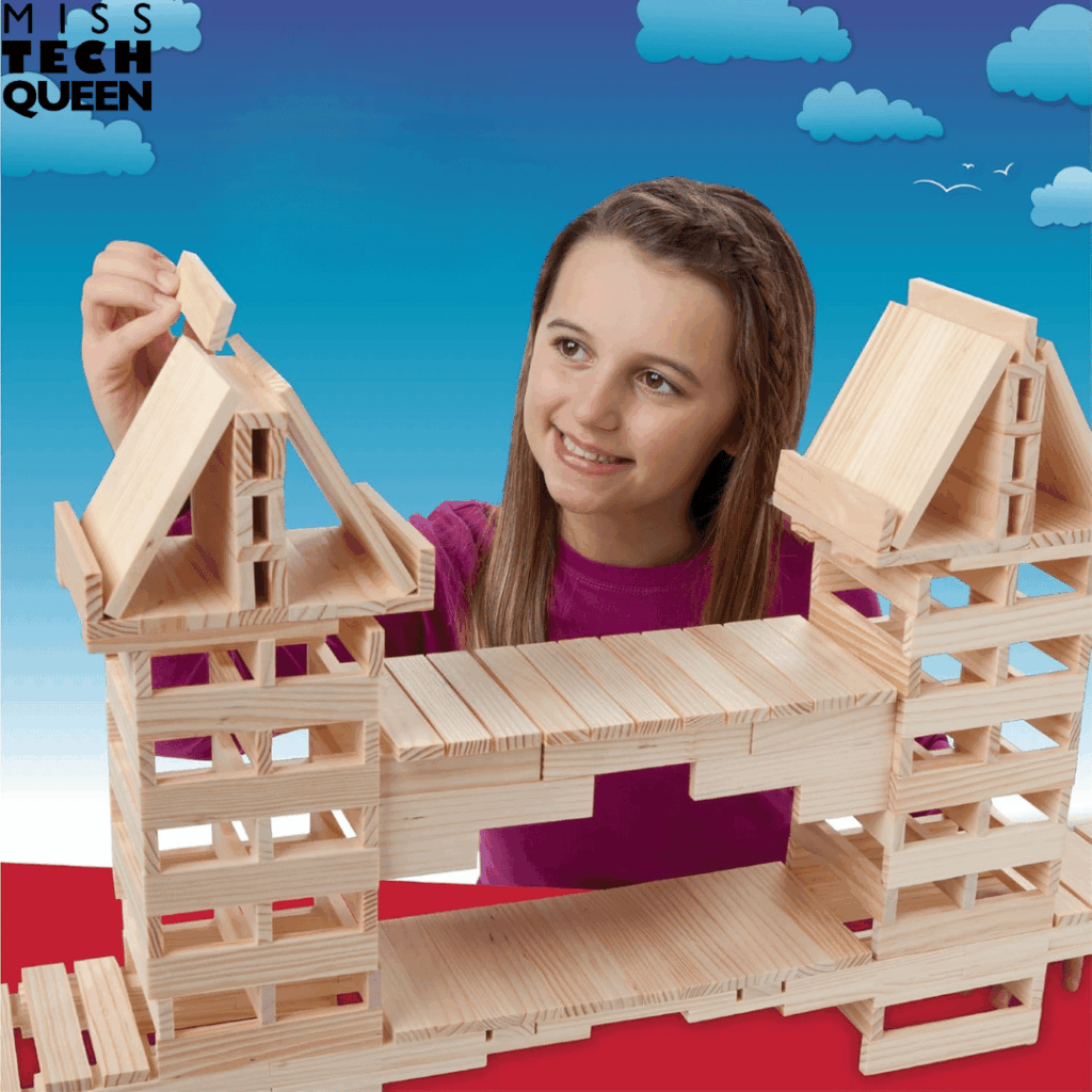 KEVA planks are a STEM supply that is perfect for engineering challenges, tower builds, bridge designs, chain reactions, and teamwork activities.