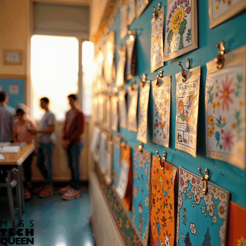 Displaying your students' creations gives you another opportunity to reinforce the idea behind the celebration.