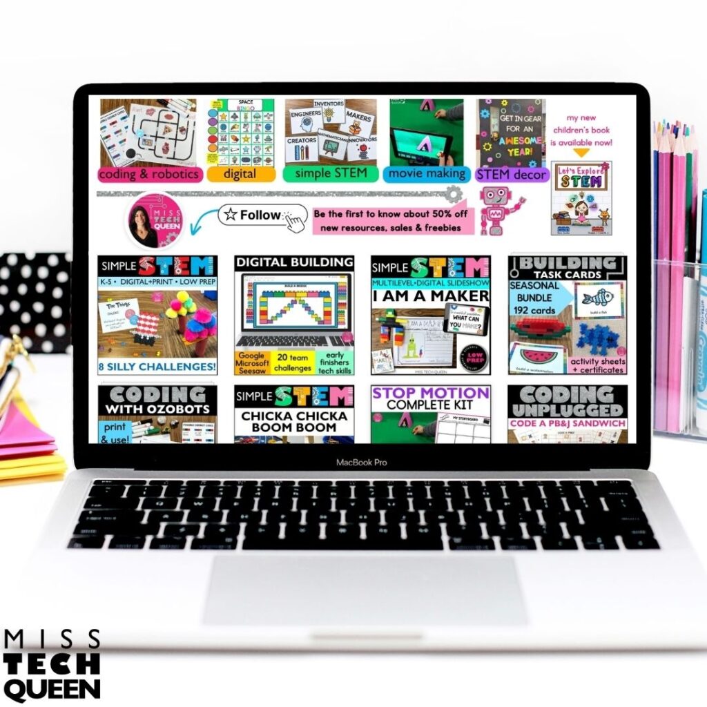 My TPT store has even more STEM resources you can use for centers, early finishers, enrichment, or class activities.