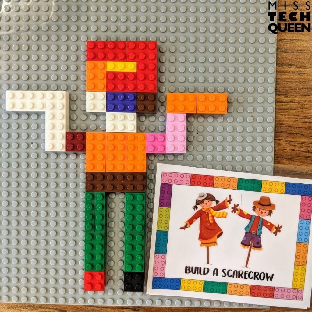 My Building Task Cards bundle includes seasonal or themed prompts that your students can complete using building bricks. 