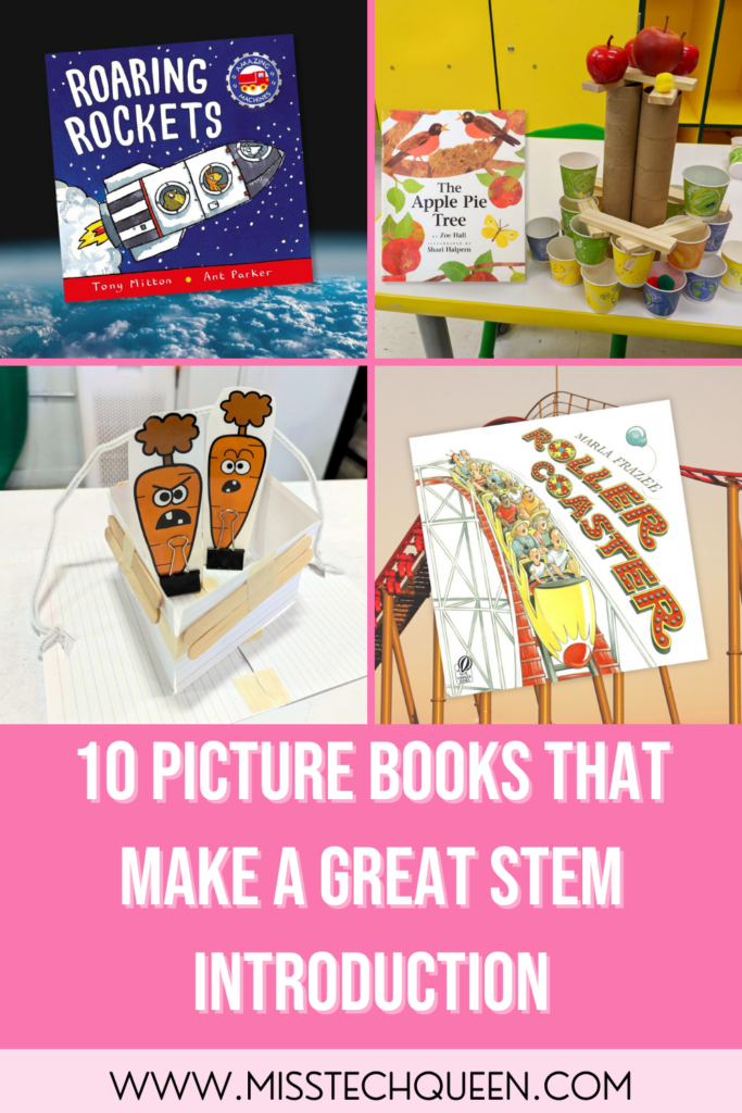 Save this post to your favorite STEM Pinterest board so you can come back to these picture books the next time you need an easy STEM introduction.