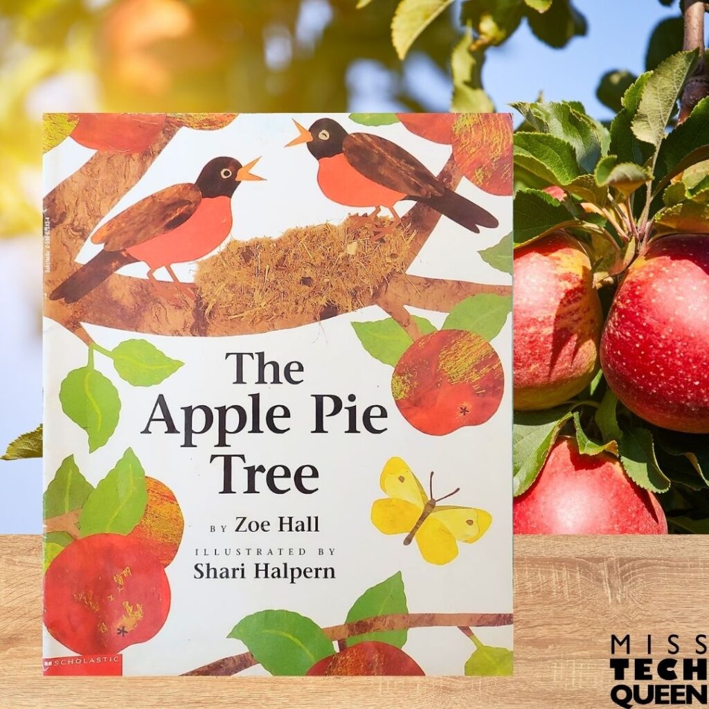 With The Apple Pie Tree, your students can watch an apple tree change throughout the seasons. Eventually, those branches support the apples growing on the tree. That's the detail I'd zero in on before this STEM challenge.