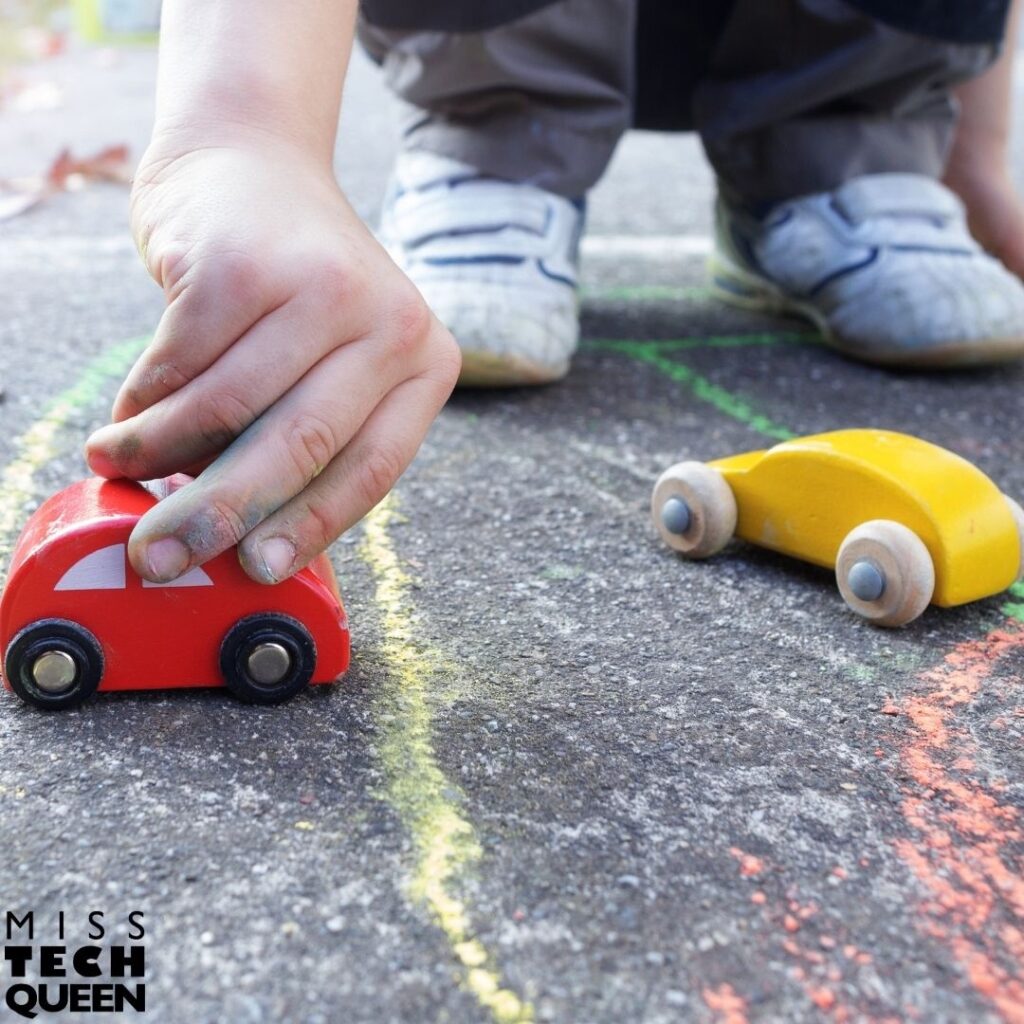 A few simple materials can give them plenty to investigate. Set up a ramp and let your students test how far a toy car travels.