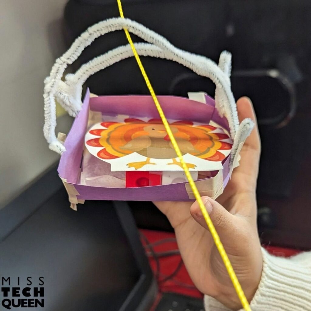 Force and motion can even make their way into your seasonal STEM activities. In my Turkey Zipline STEM Challenge, your students will create something that can hold a turkey as it travels down a string.