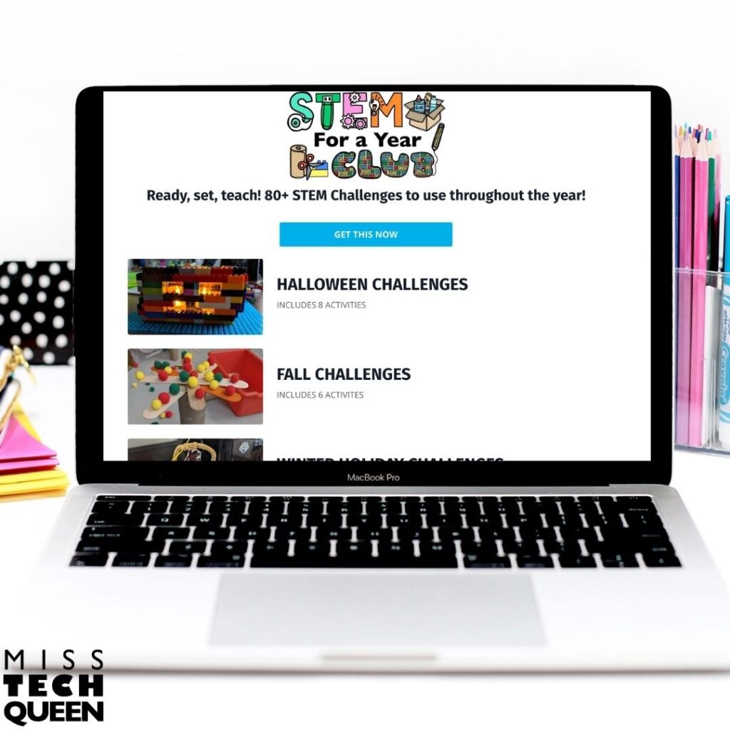 Inside the club, you'll find 85 STEM challenges, including seasonal and all-year options. I am constantly adding more challenges, so you'll have plenty to work with. 