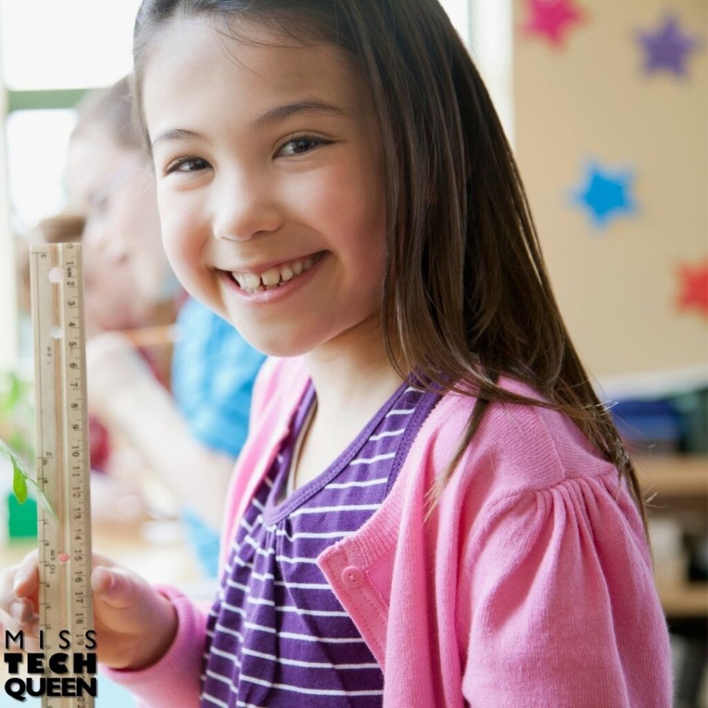 For your older students, introduce measurement and data collection. Have your students measure their structures in inches or centimeters and record their results.